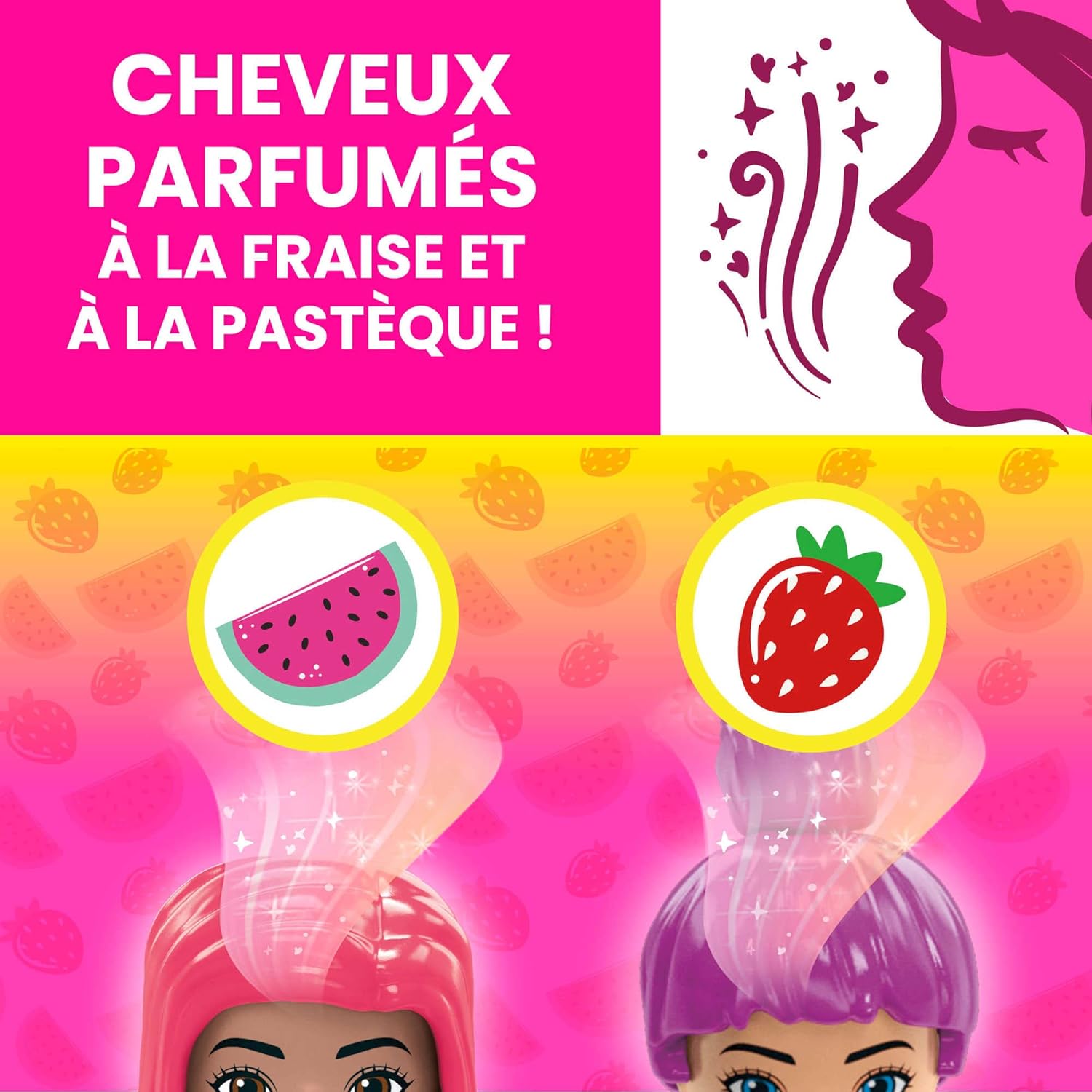Barbie Road Trip en décapotable, coffret de construction 60 briques avec 2 mini-poupées Color Reveal – Image 4