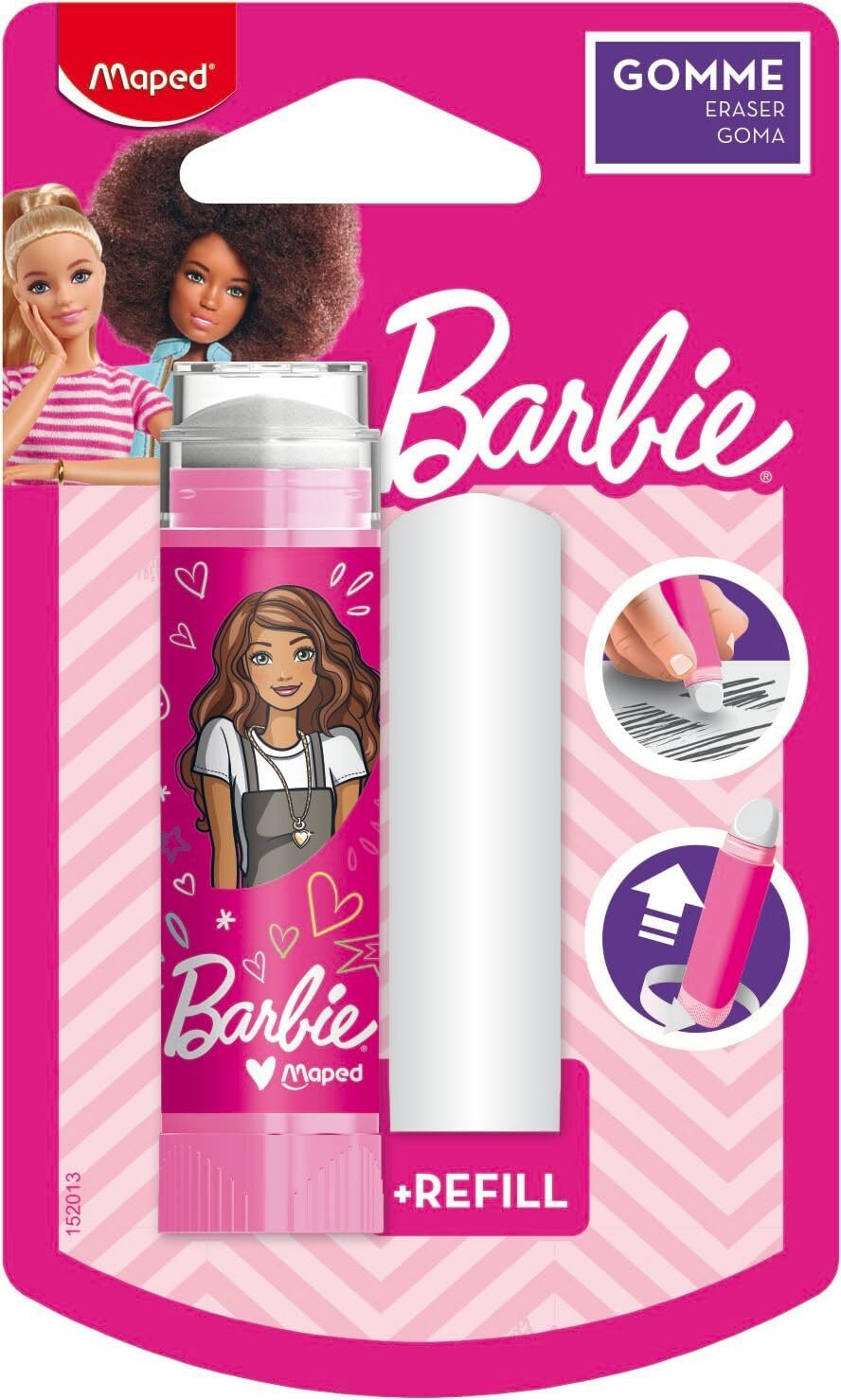 Barbie Maped, gomme rétractable avec 1 recharge