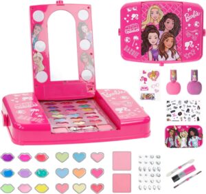Barbie coiffeuse beauté avec miroir lumineux et accessoires
