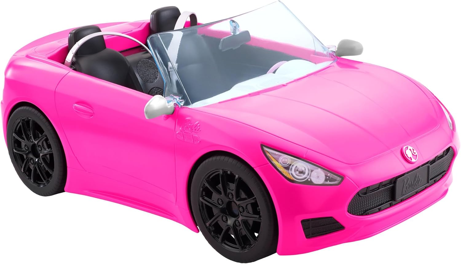 Barbie cabriolet rose 2 places aux roues qui tournent, HBT92