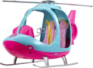Hélicoptère Barbie rose et bleu à hélice rotative, FWY29