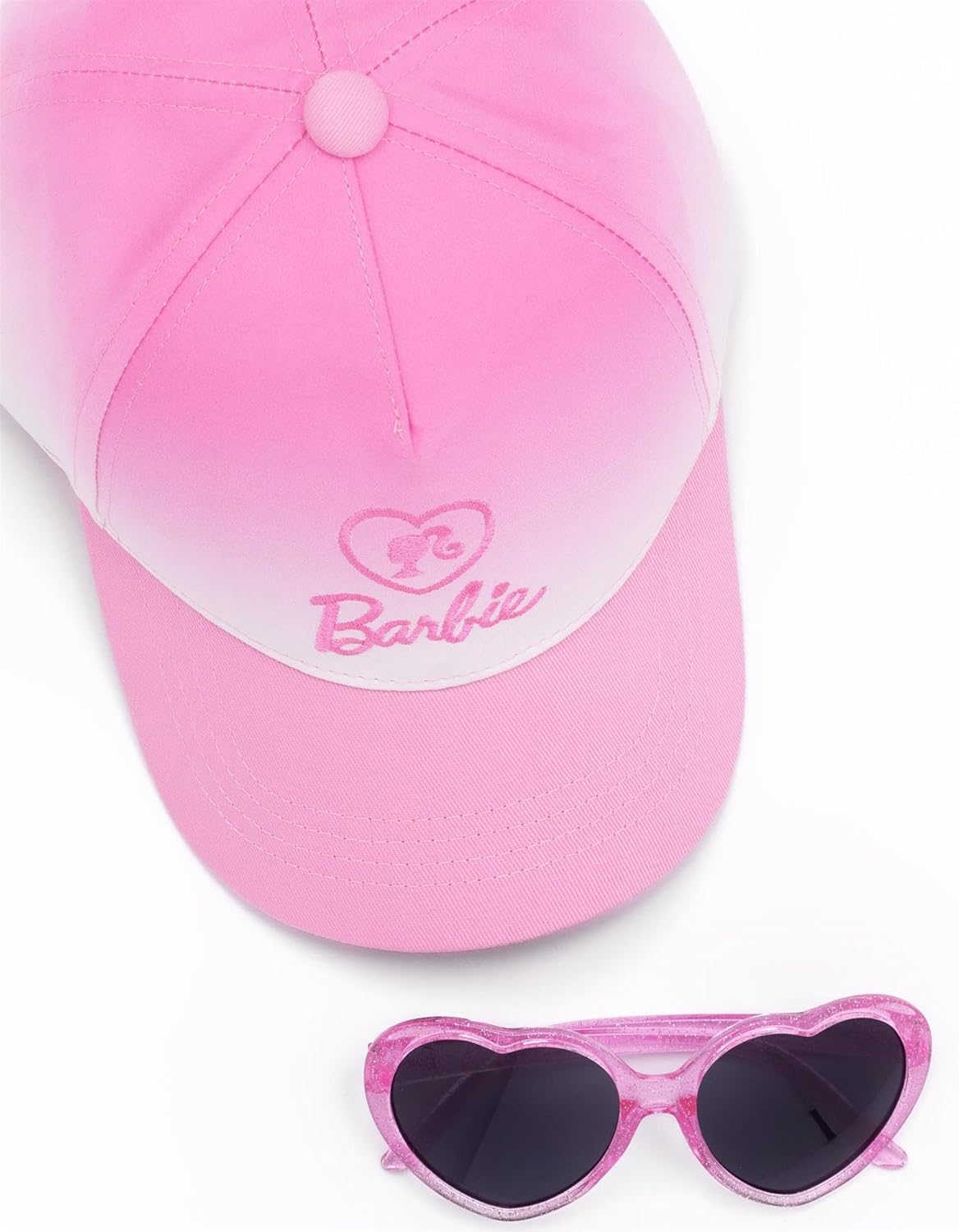 Casquette Barbie rose ombré réglable avec lunettes de soleil, 52 – Image 6