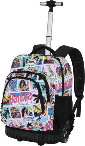 Sac à dos à roulettes Barbie multicolore 30 L, 47 x 32 x 25 cm