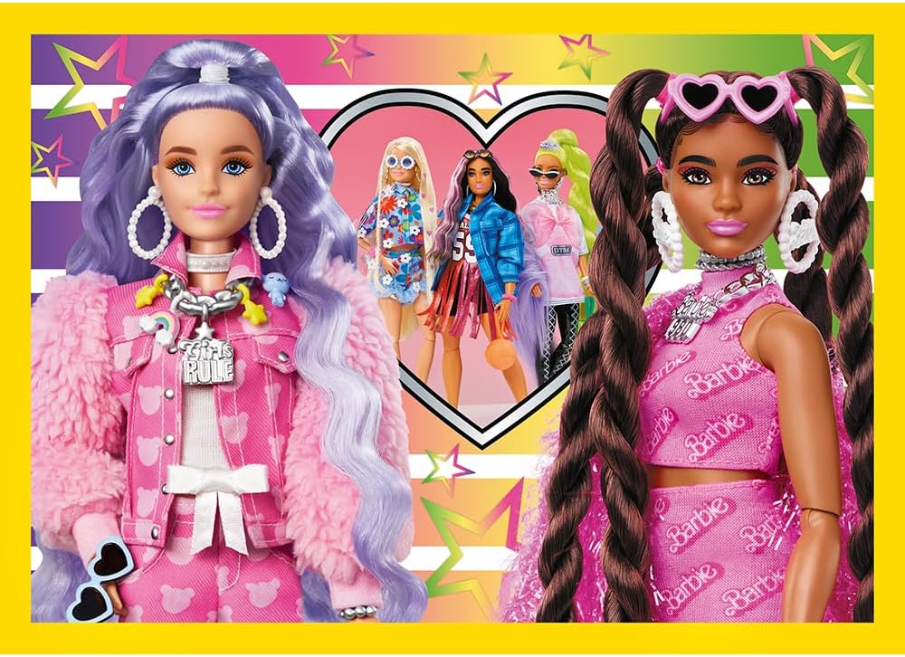 Barbie Le Monde Joyeux, coffret puzzles 4 en 1 de 35 à 70 pièces – Image 6
