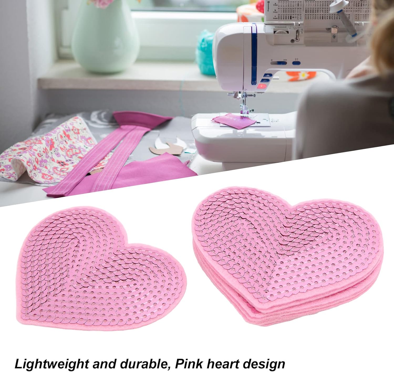Patchs thermocollants Barbie cœurs roses 10 pièces – Image 7