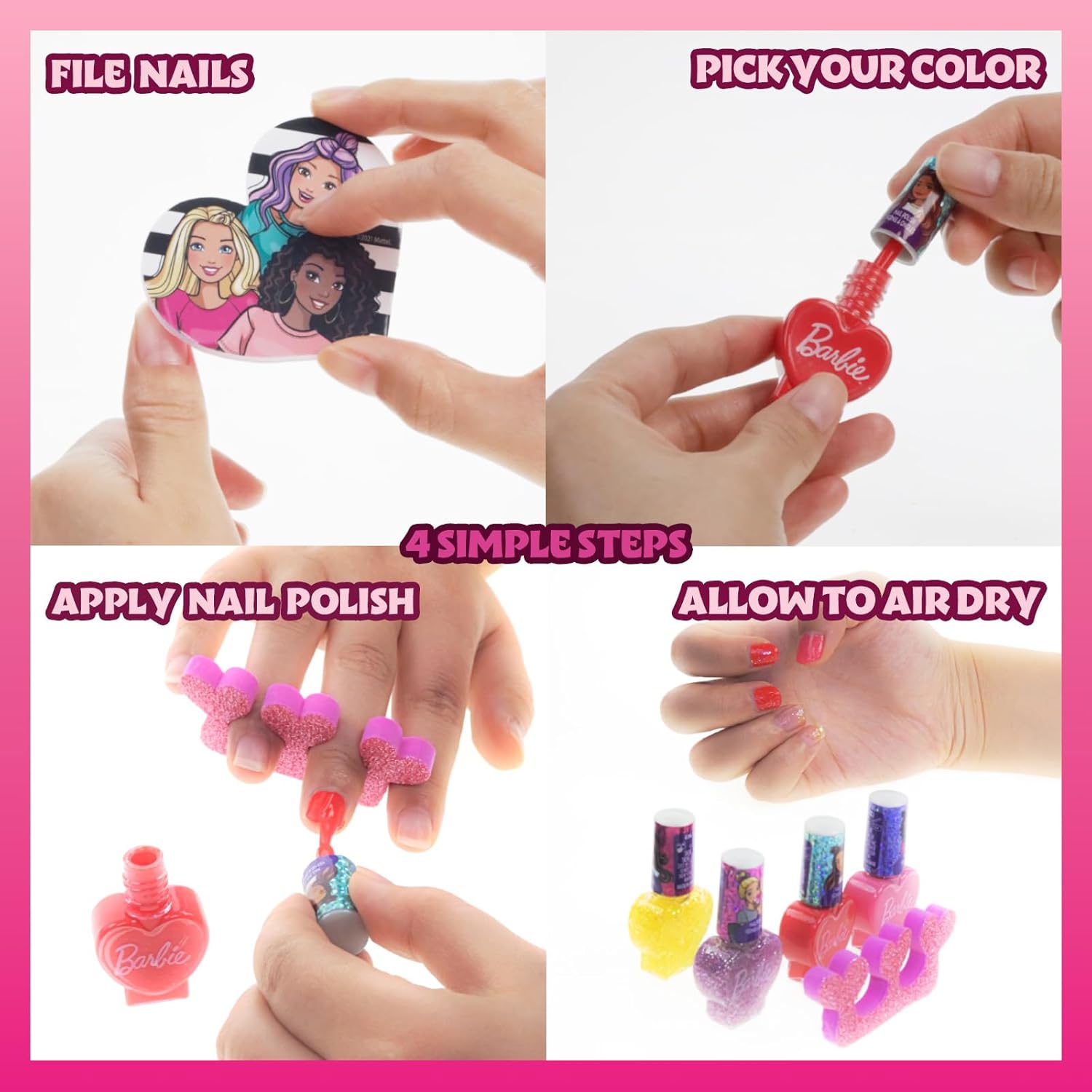 Set maquillage Barbie Movie avec 15 vernis et 18 pièces – Image 5
