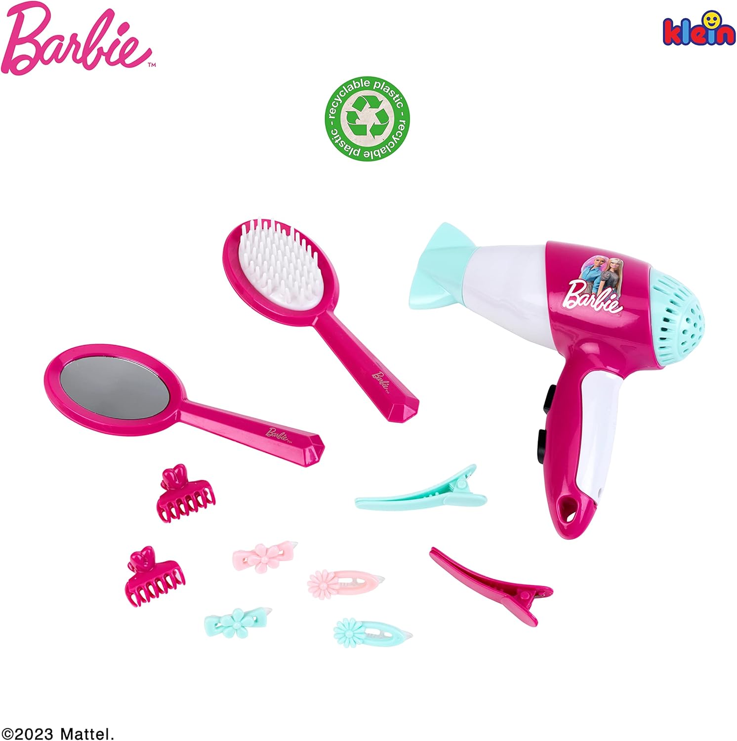 Set coiffure Barbie Theo Klein 5790 avec sèche-cheveux jouet – Image 4