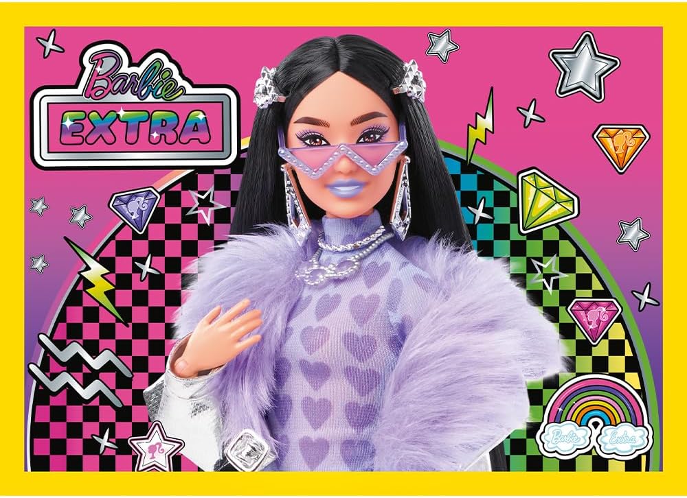 Barbie Le Monde Joyeux, coffret puzzles 4 en 1 de 35 à 70 pièces – Image 8