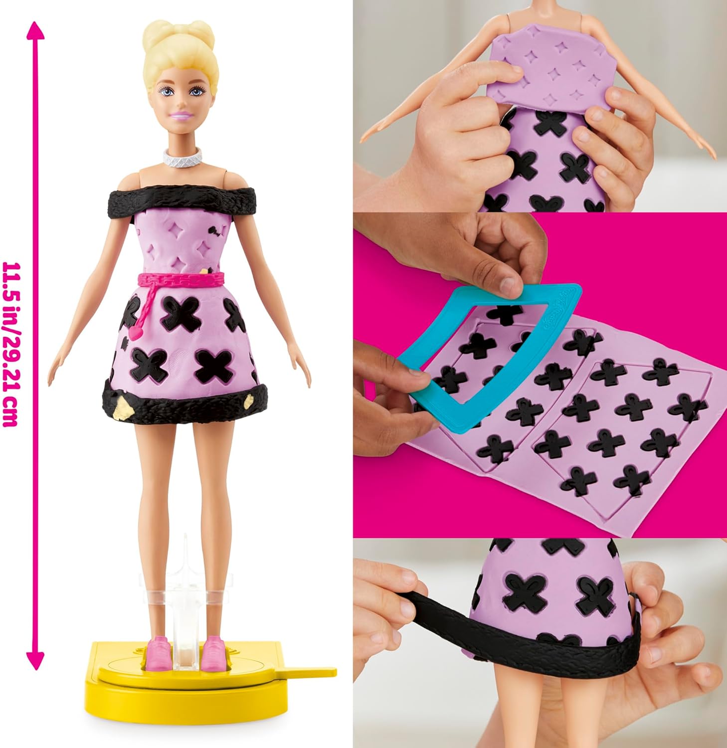 Coffret Play-Doh Barbie avec poupée, style Barbie Défilé de Mode – Image 2