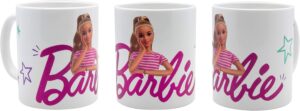 Tasse Barbie en céramique 320 ml à motif coloré