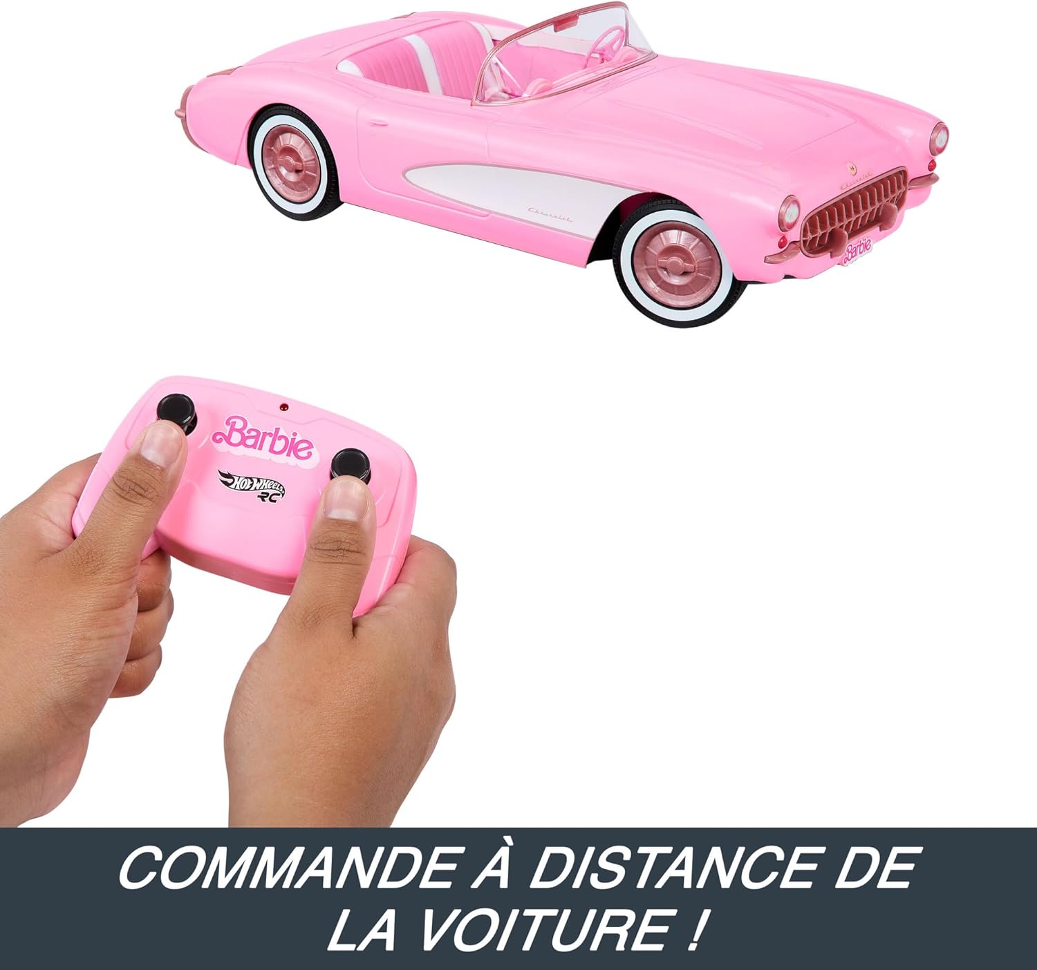 Corvette radiocommandée Barbie Le Film en métal, style moderne – Image 3