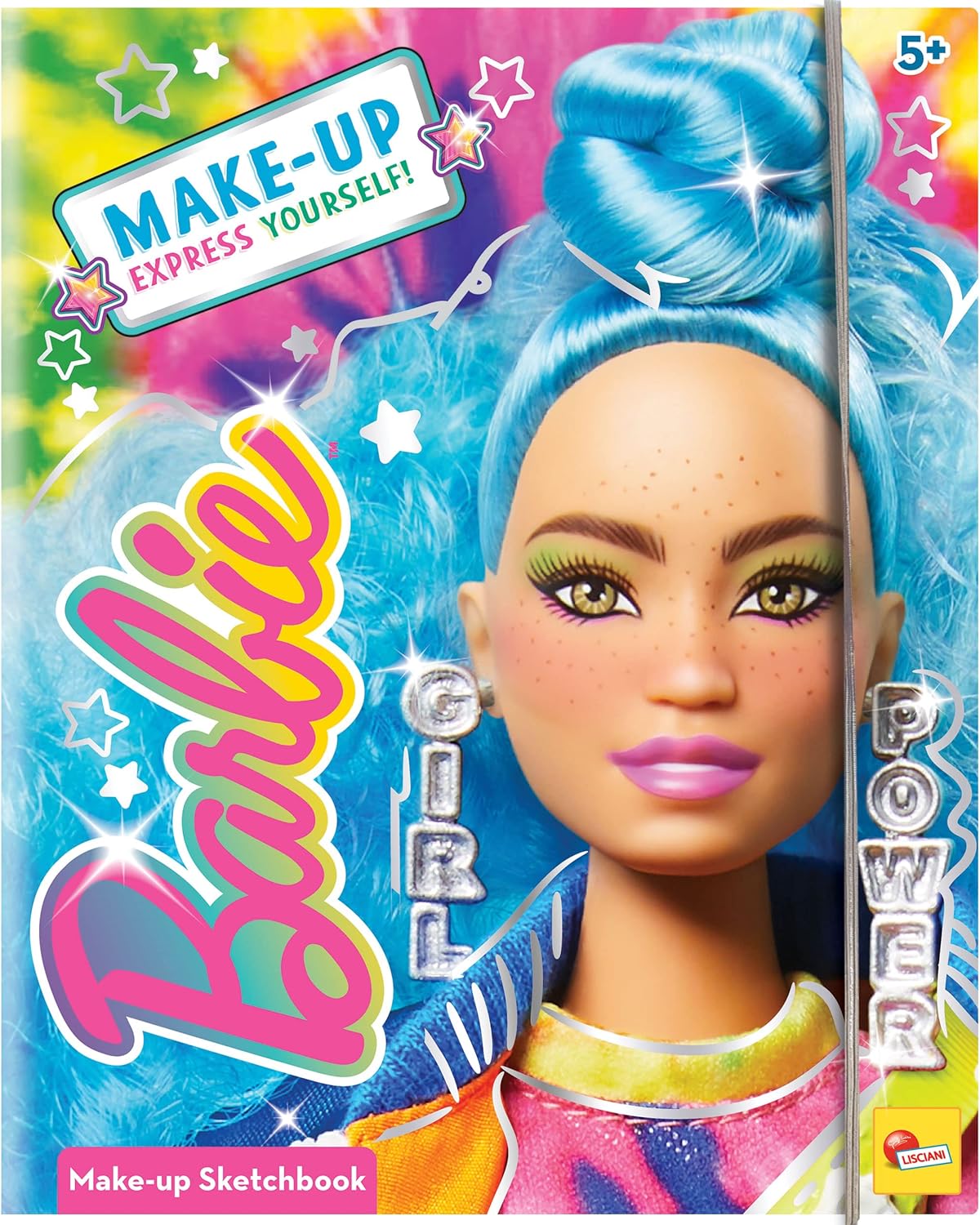 Barbie carnet de croquis maquillages avec miroir, trousse créative dès 5 ans
