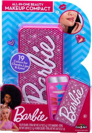 Compact maquillage Barbie 19 couleurs pour yeux, lèvres et joues