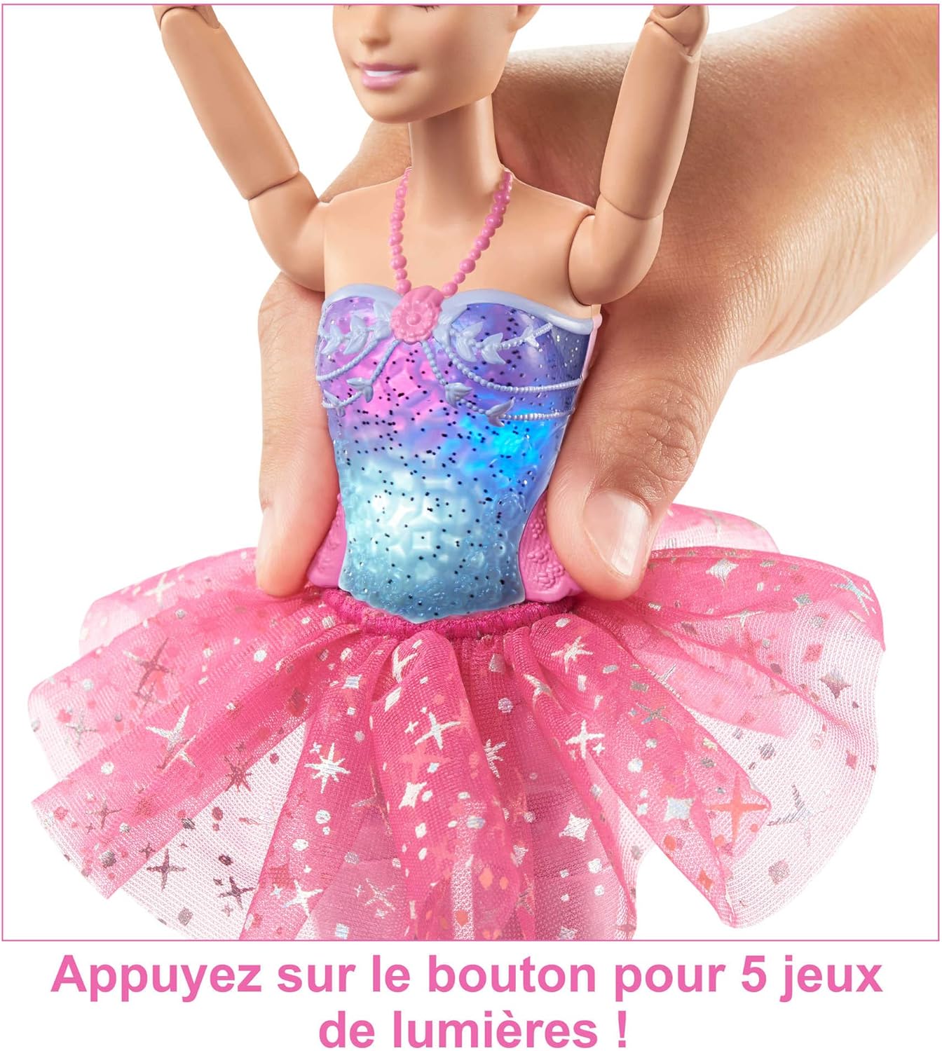 Barbie Dreamtopia poupée ballerine blonde lumineuse HLC25 – Image 4