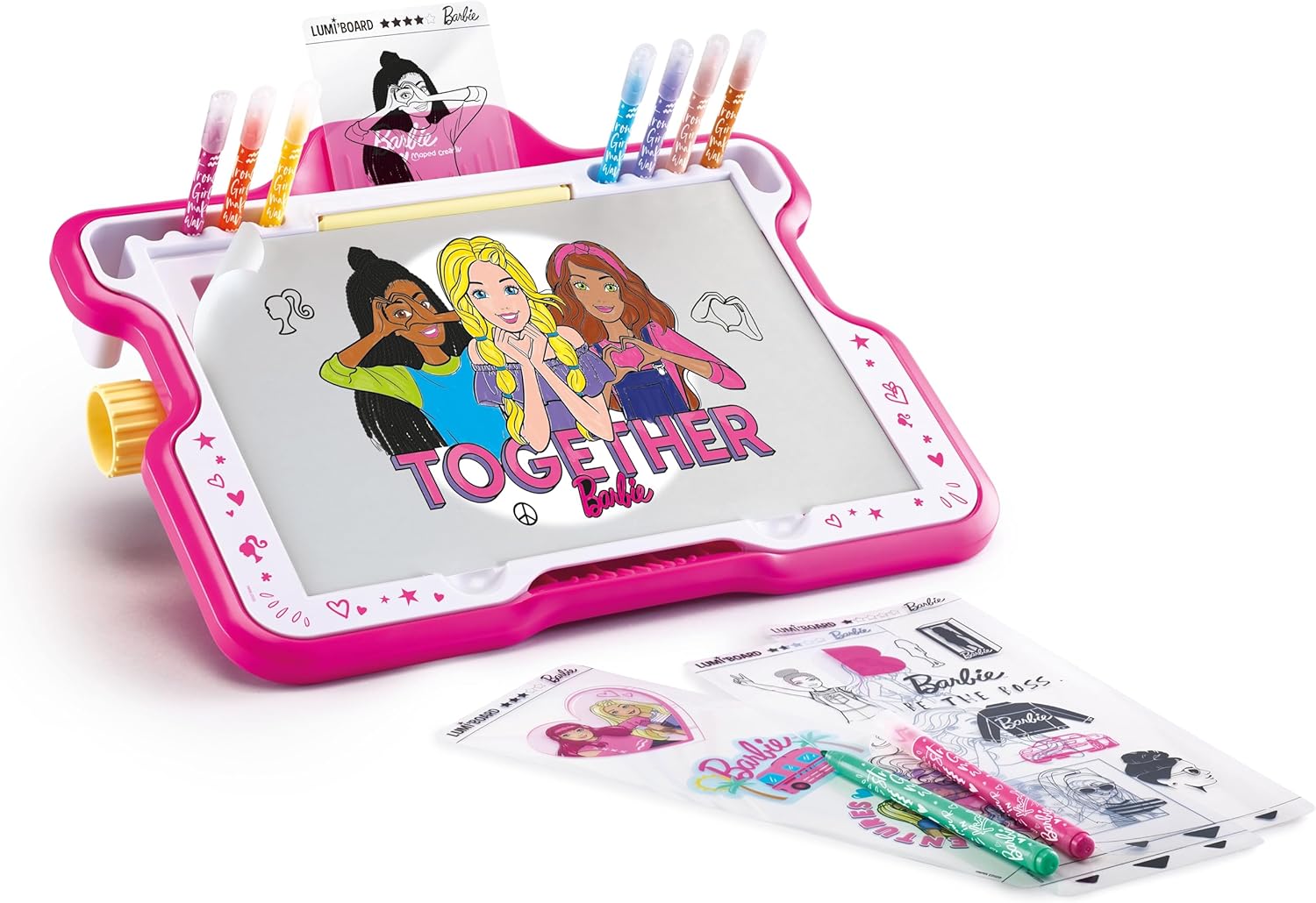 Lumi'Board Barbie rose, machine lumineuse pour apprendre à dessiner – Image 3