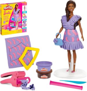Coffret Play-Doh Barbie Style Fashionista avec poupée Barbie de 29 cm
