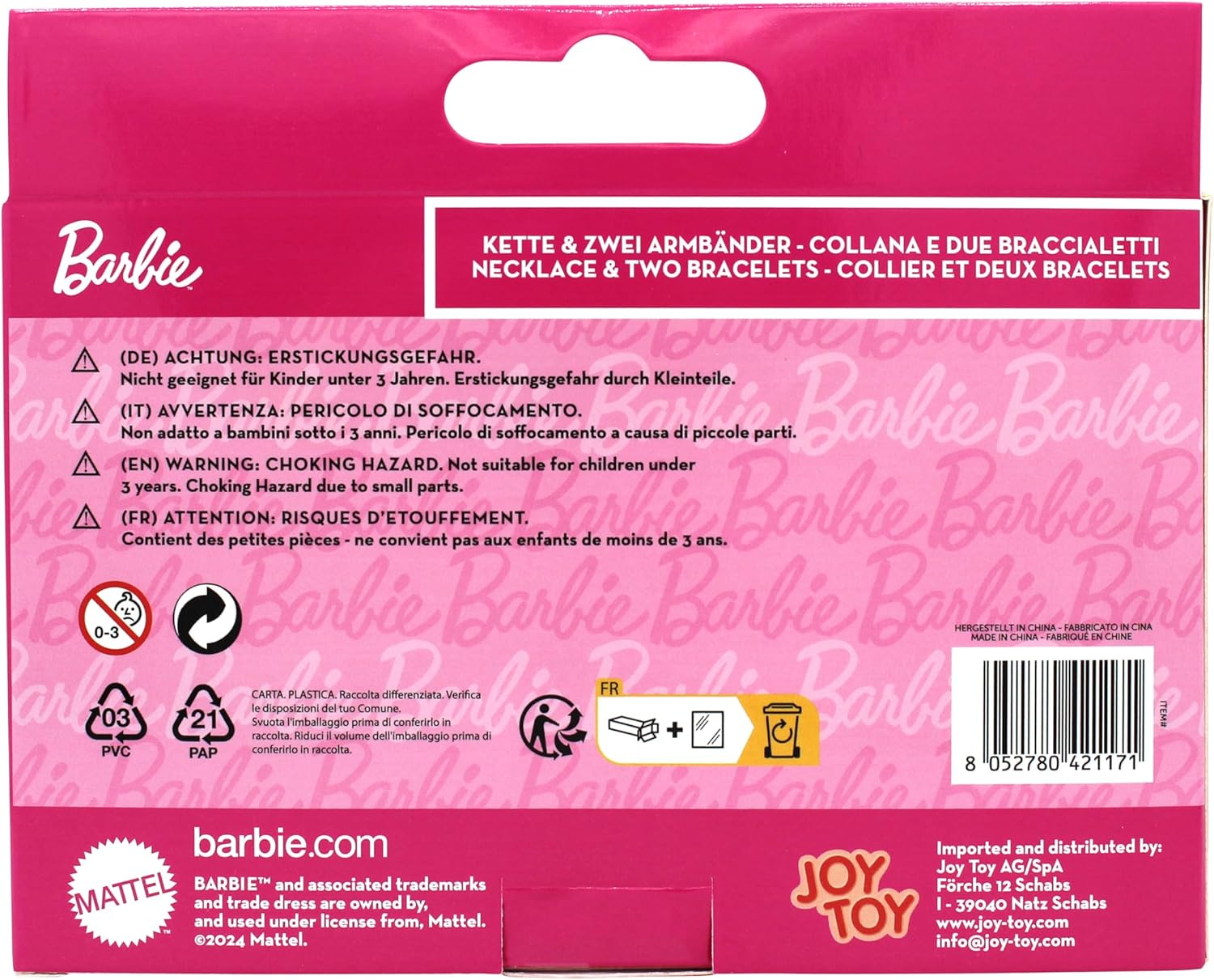 Parure de bijoux Barbie avec emballage cadeau 16 x 3,5 x 10 cm – Image 2