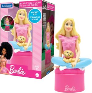 Veilleuse de poche Barbie LED rose Lexibook NLJ01BB