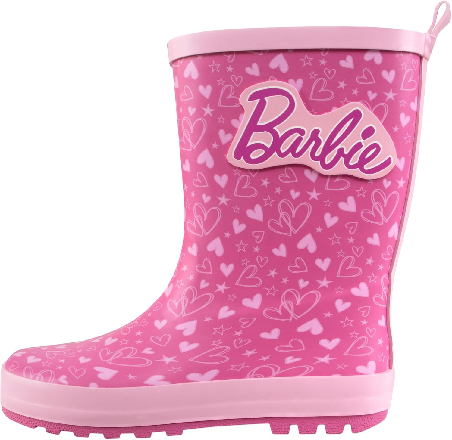 Bottes de pluie Barbie fille en caoutchouc rose – Image 2