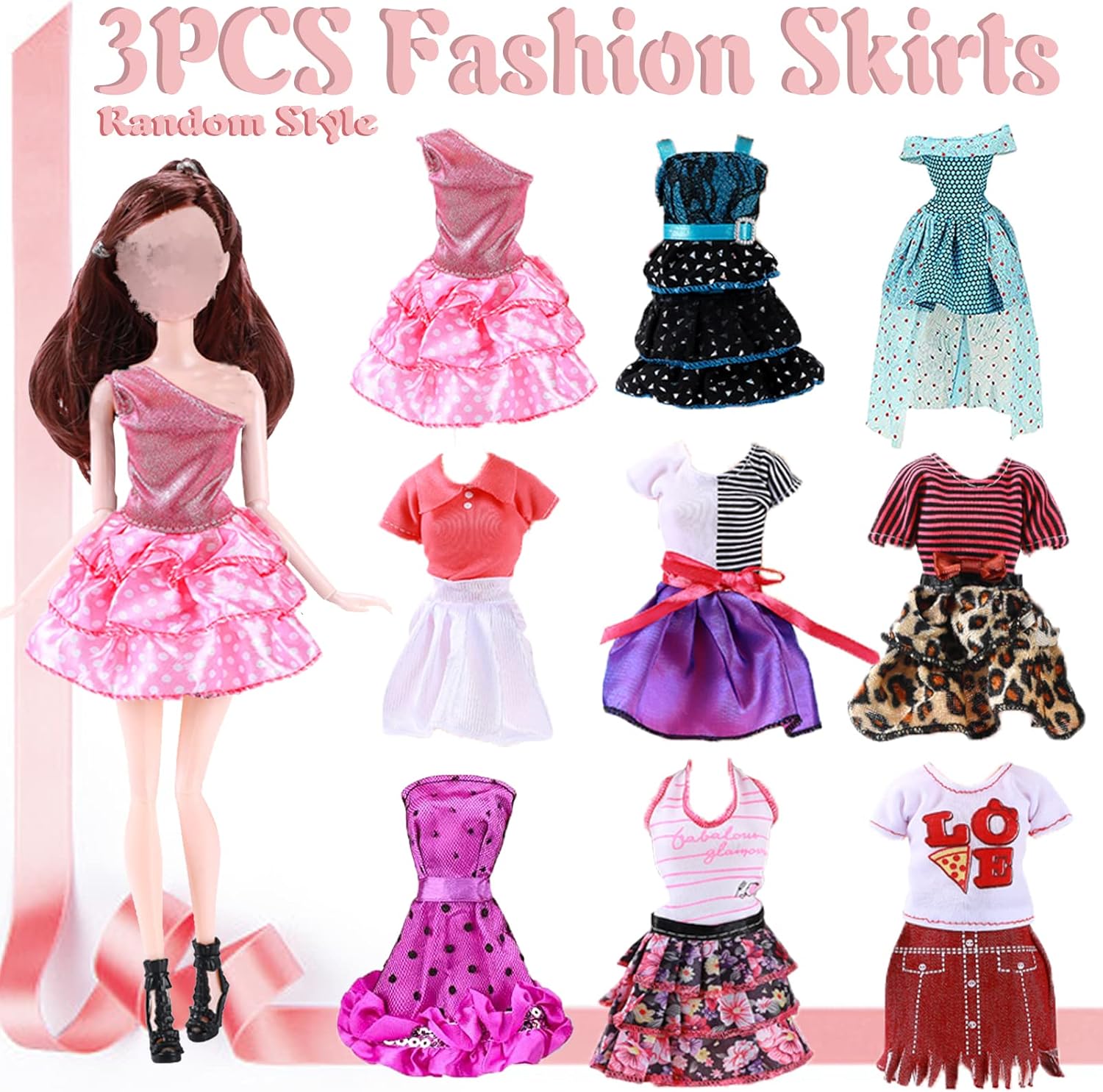 Ensemble Barbie de 40 vêtements et accessoires pour poupée 29,2 cm – Image 2