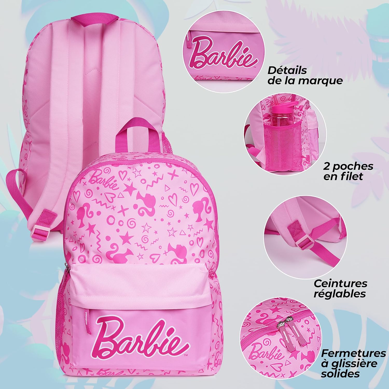 Cartable scolaire Barbie pour maternelle, CP et primaire – Image 3