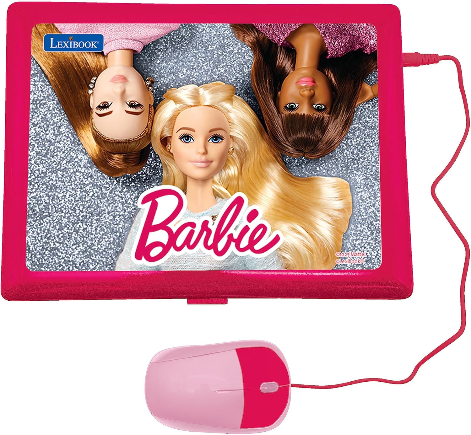 Barbie ordinateur éducatif bilingue rose avec 124 activités JC598 – Image 2