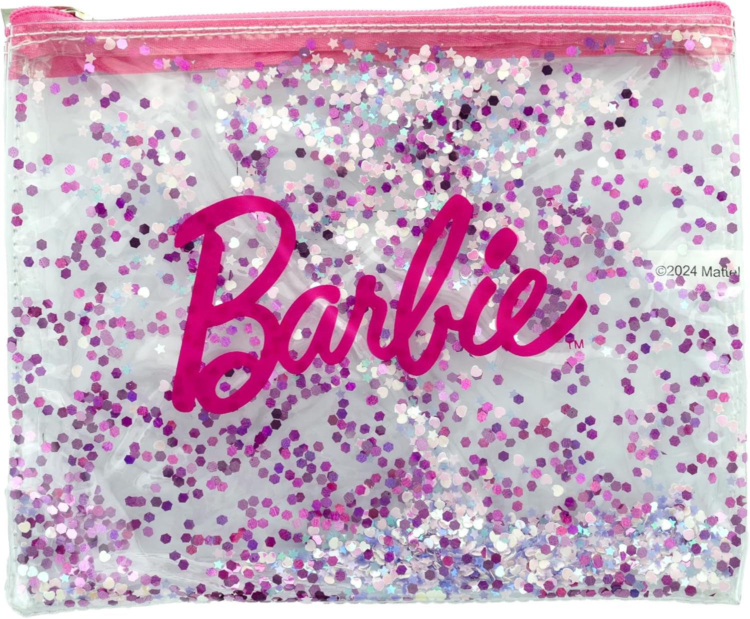 Barbie trousse beauté à paillettes multicolores 18x15cm