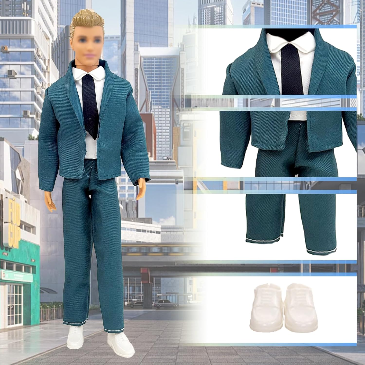 Ken 30,5 cm : lot de 16 vêtements et accessoires avec 6 paires de chaussures – Image 4