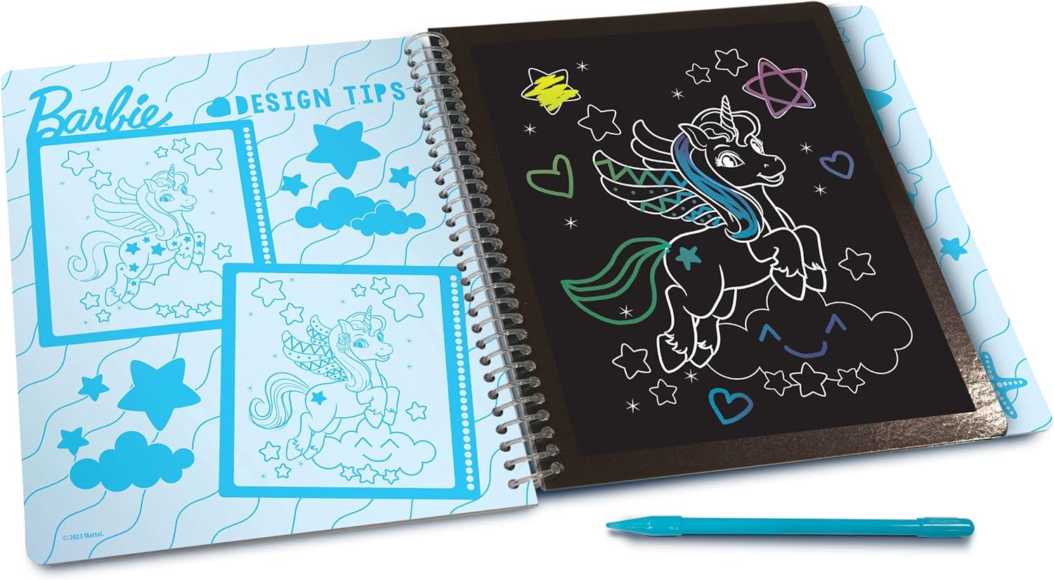 Barbie carnet de croquis sirène à gratter, livre créatif dès 4 ans – Image 2