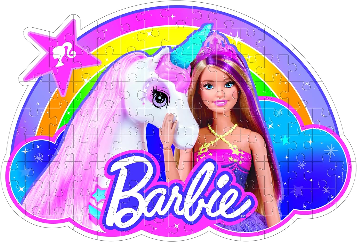 Puzzle Barbie 104 pièces en boîte carrée Clementoni 80511 – Image 3
