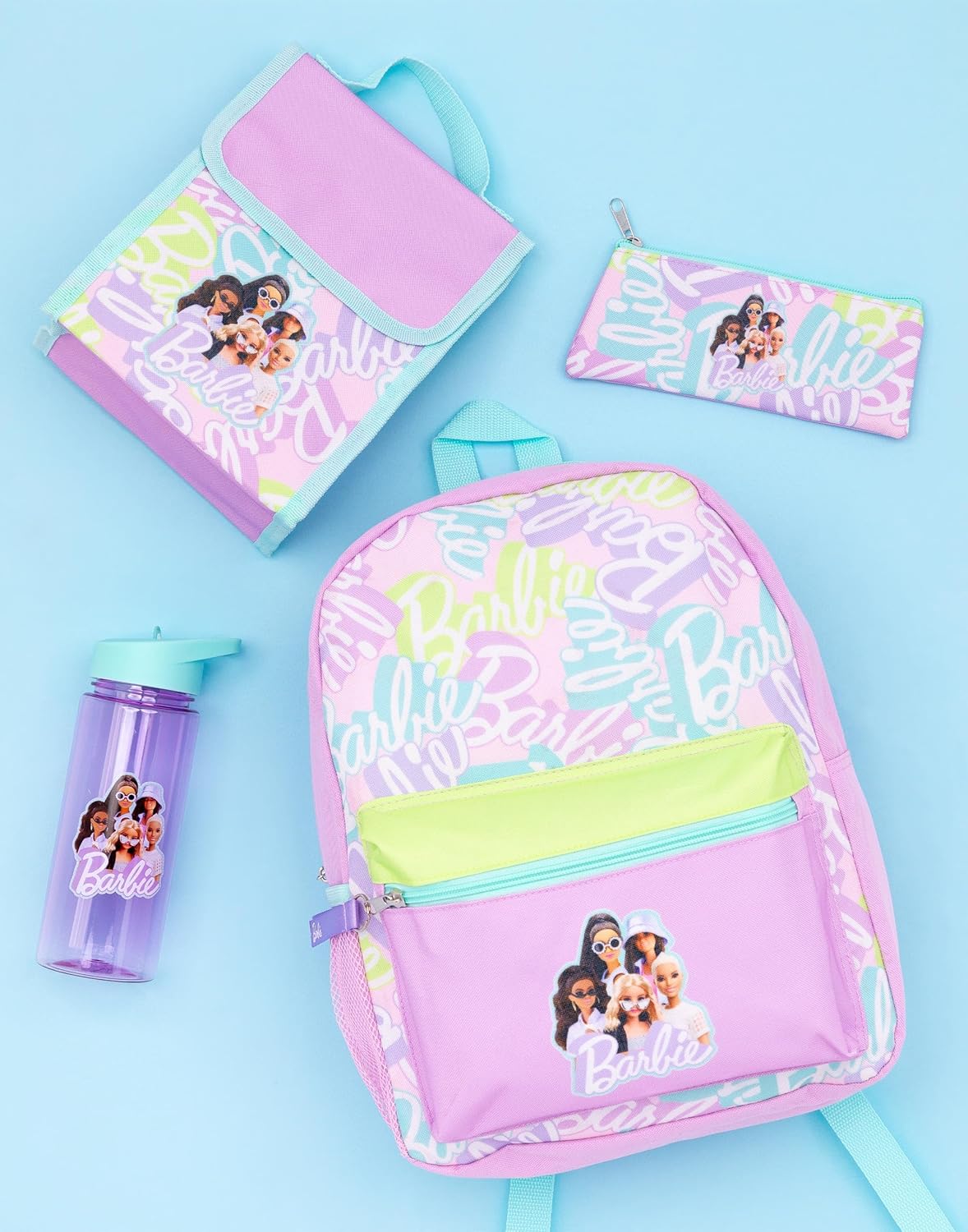 Ensemble scolaire Barbie violet 4 pièces avec sac à dos – Image 2