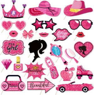Kit photobooth Barbie avec 25 accessoires photo DIY