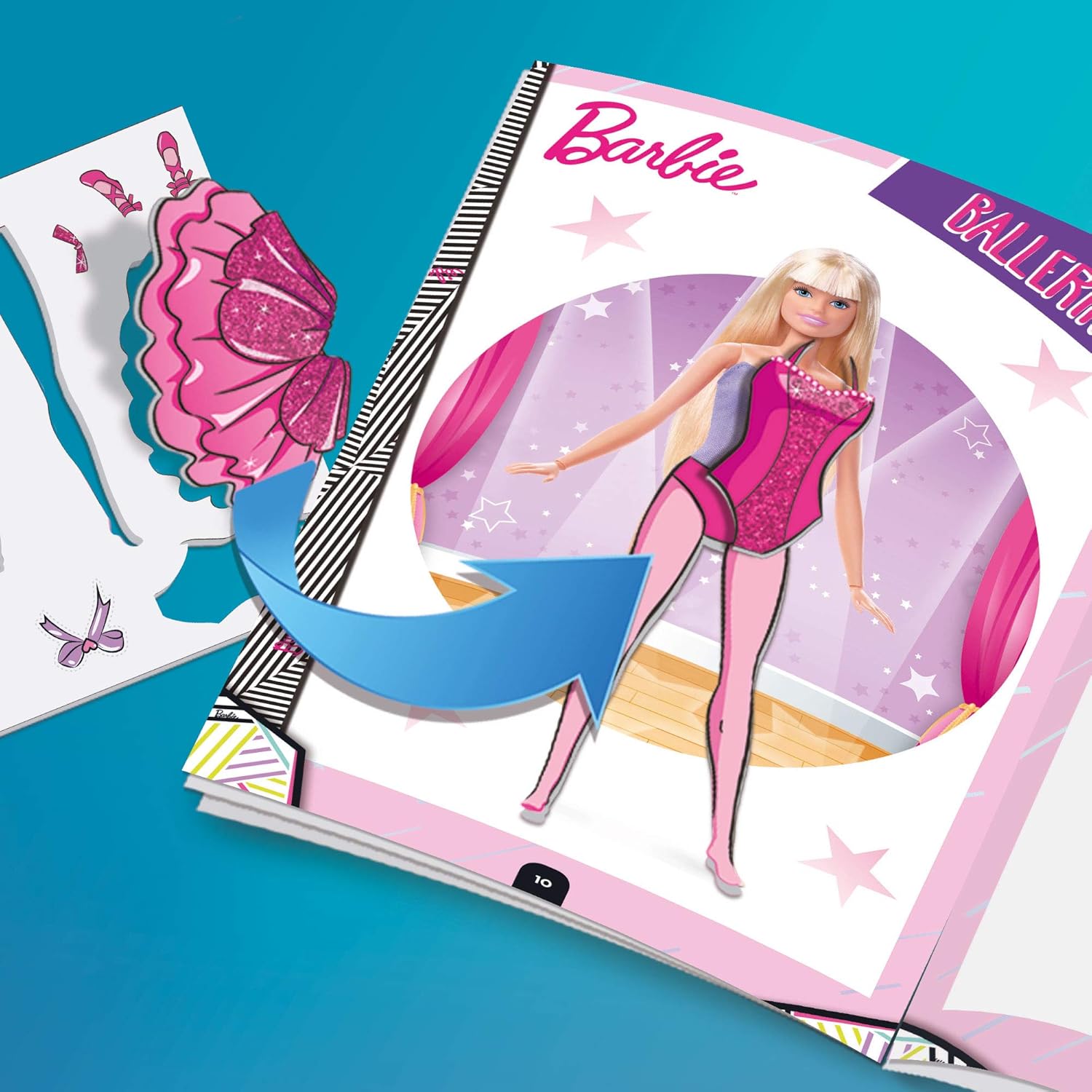 Gourde Barbie Sport Style à personnaliser avec autocollants – Image 2