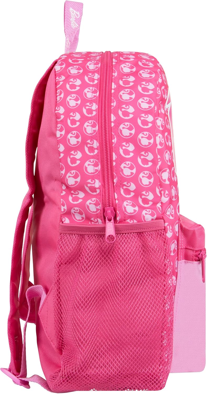 Sac à dos Barbie rose à imprimé silhouettes, taille unique – Image 8