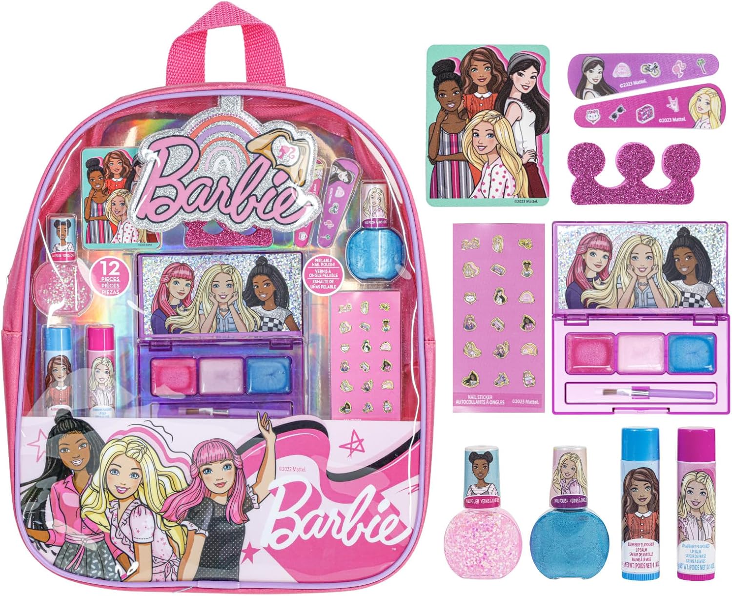 Barbie Townley Girl, sac à dos maquillage 12 pièces dès 3 ans