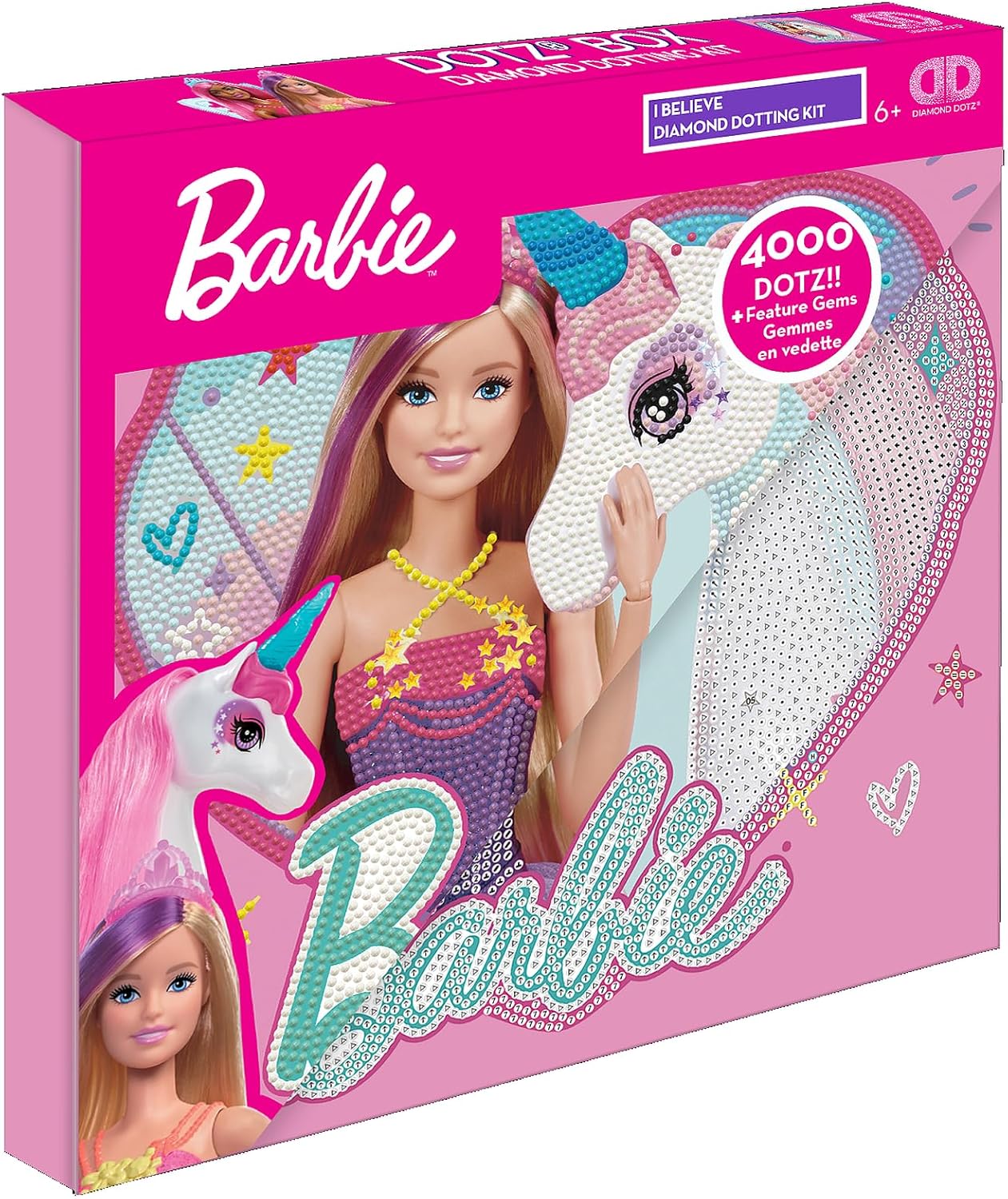 Kit de diamond painting 5D Barbie Original DBX.094, format 28 x 28 cm