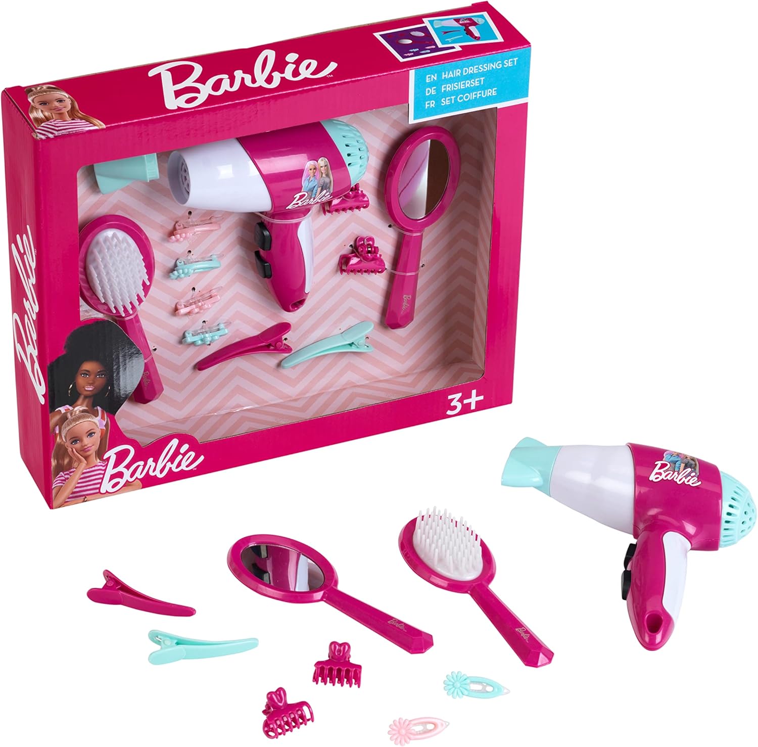 Set coiffure Barbie Theo Klein 5790 avec sèche-cheveux jouet – Image 6