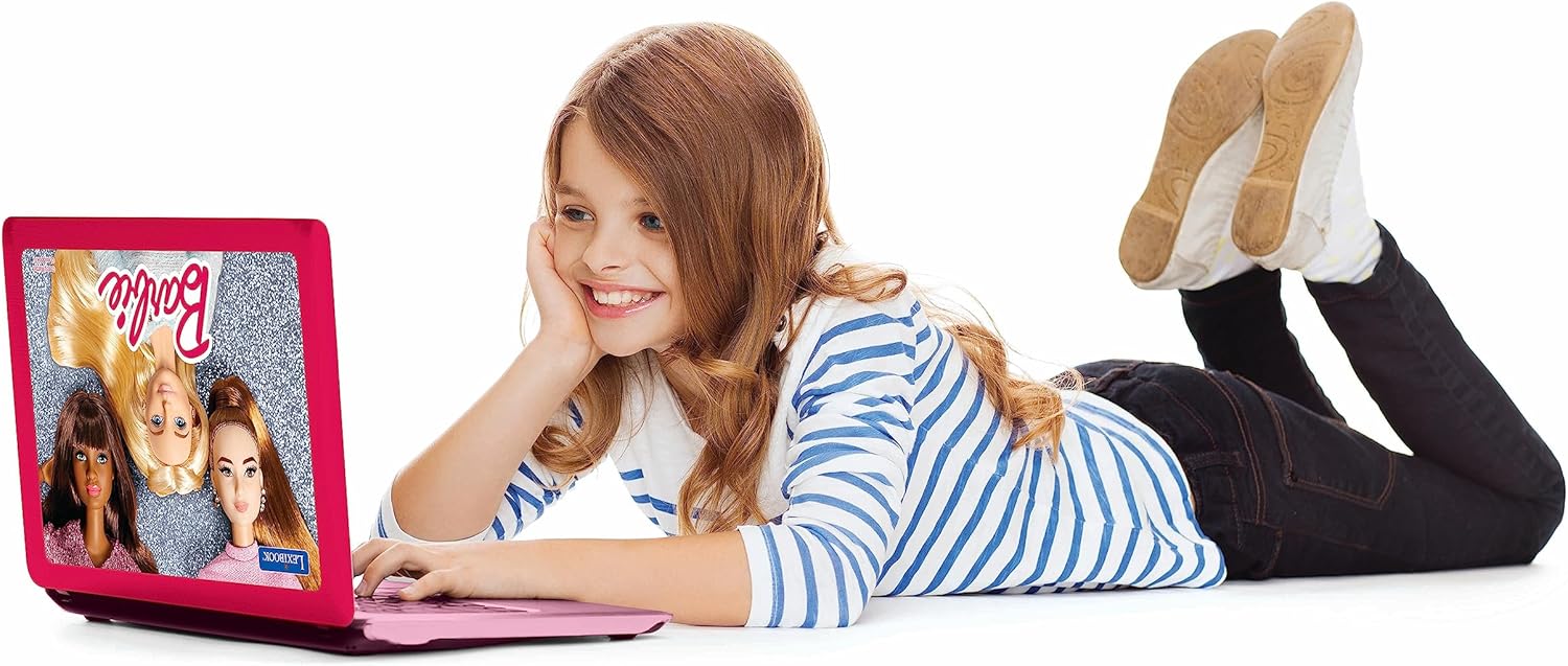 Barbie ordinateur éducatif bilingue rose avec 124 activités JC598 – Image 4