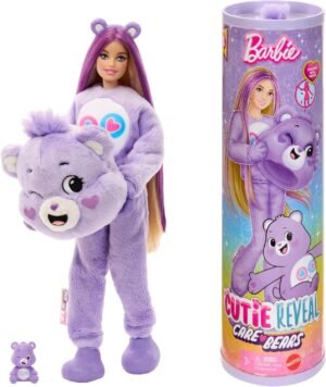Barbie Cutie Reveal Bisounours Tougentille violette avec 10 surprises