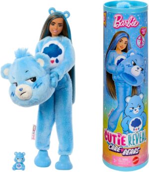 Barbie Cutie Reveal Bisounours Touronchon Bleu avec 10 surprises
