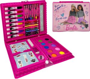 Coffret Barbie dessin et peinture avec 52 couleurs