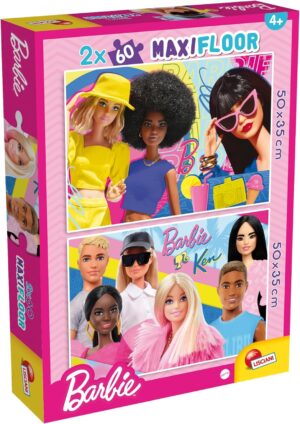 Lisciani Barbie MaxiFloor puzzle double face 2 x 60 pièces