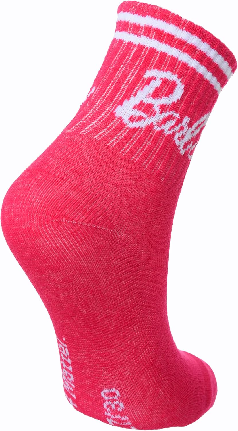 Barbie, 3 paires de chaussettes fille en coton Rose, 23 à 26 – Image 2