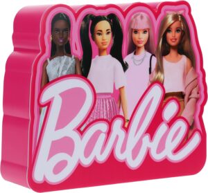 Lampe de chevet Barbie avec quatre poupées, à piles, 16 cm