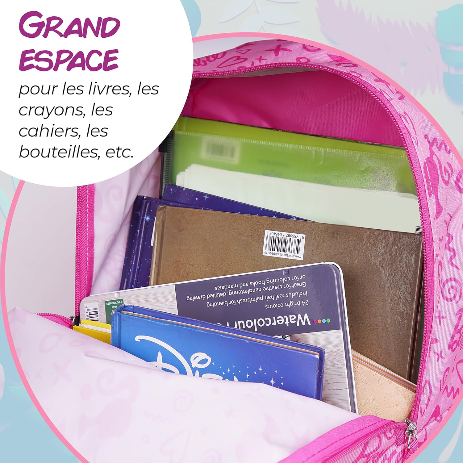 Cartable scolaire Barbie pour maternelle, CP et primaire – Image 5