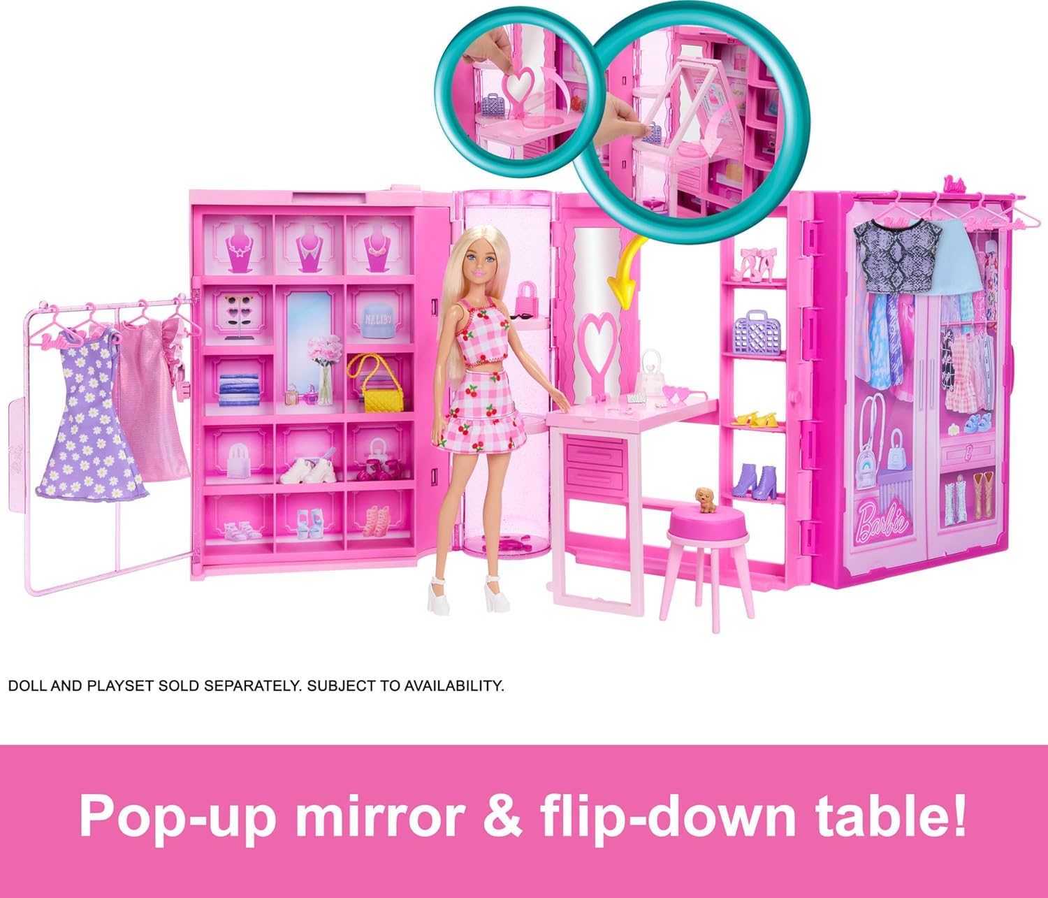 Barbie Dream Closet 3.0, dressing avec rangement et 4 looks – Image 3