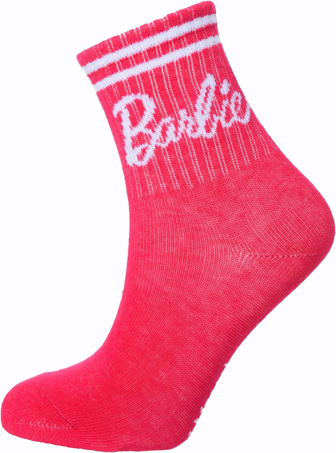 Barbie, 3 paires de chaussettes fille en coton Rose, 23 à 26 – Image 4