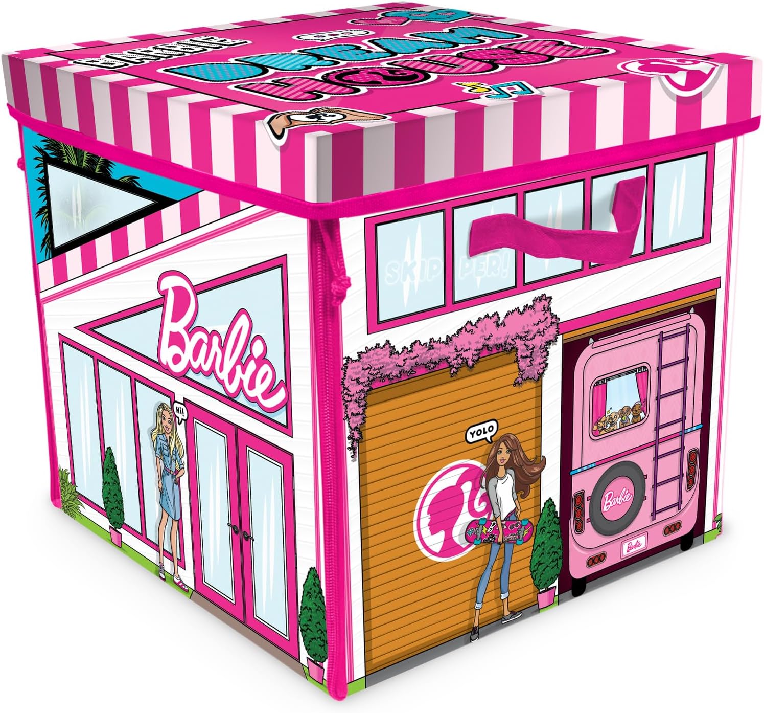 Boîte de rangement Barbie Villa de rêve avec tapis de jeu – Image 6