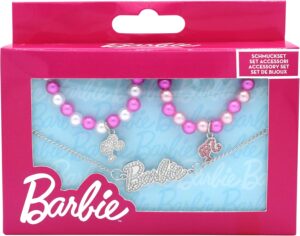 Parure de bijoux Barbie avec emballage cadeau 16 x 3,5 x 10 cm