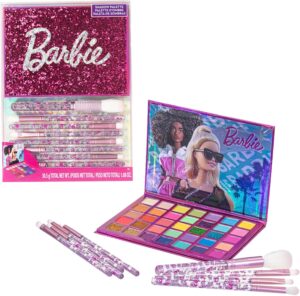 Palette Barbie 35 ombres scintillantes et opaques avec 8 pinceaux Townley Girl